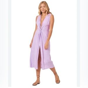 L' Space NWT $139 Down The Line Coverup Dress Small Lavender